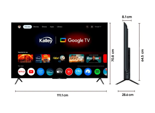 Televisor Kalley 55" QLED K-TV55GQ405: Imágenes Vibrantes y Colores Reales - Imagen 3