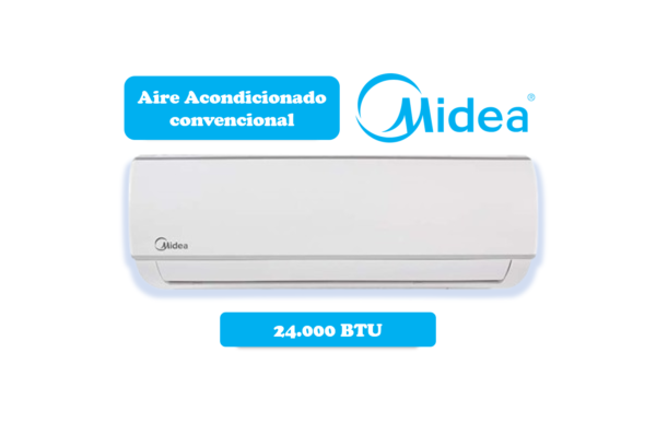 AIRE ACONDICIONADO CONVENCIONAL | 24000 BTU | MIDEA MSAFD-24CRN1-NB8W
