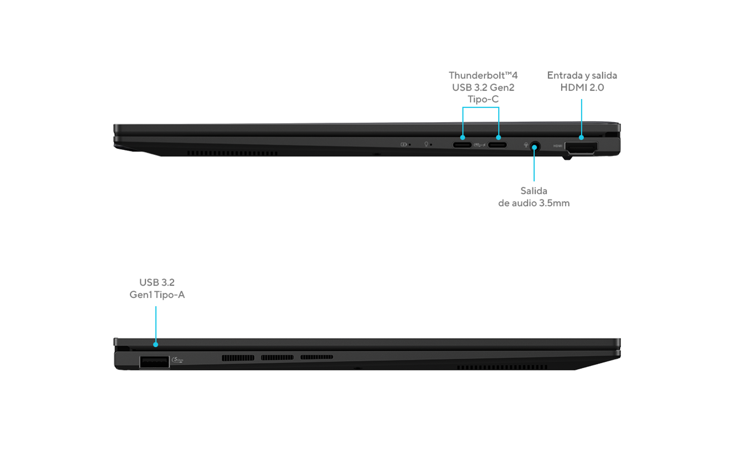 PORTATIL ASUS | AMD RYZEN 7 8840HS | 1TB SSD M.2 NVME | 16GB LPDDR5X | 14" FHD OLED | ASUS UM3406HA-QL179 - Imagen 4