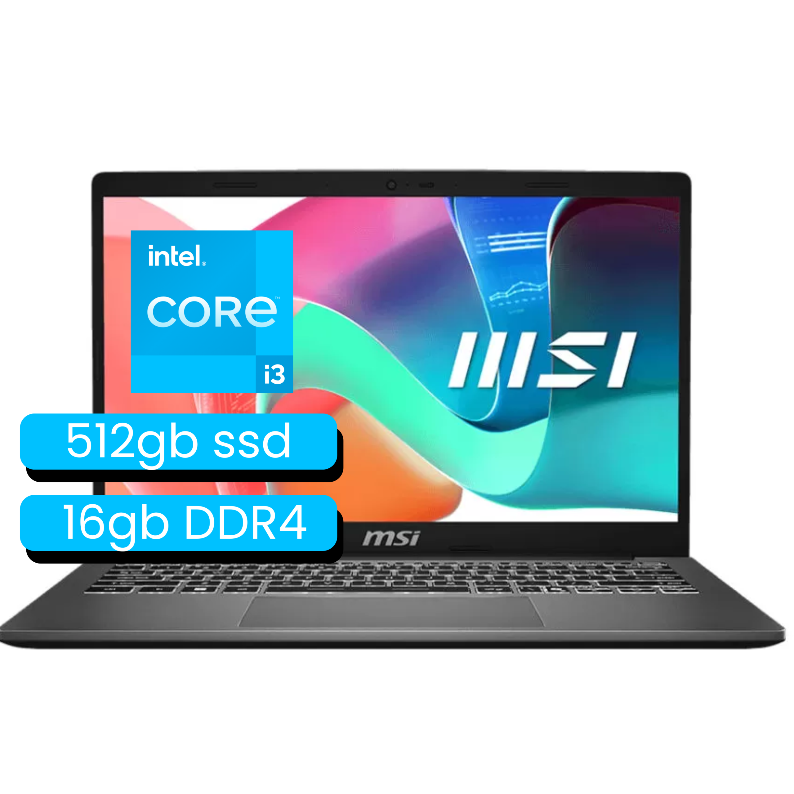 PORTATIL MSI MODERN 13 F13MG INTEL CORE I3 1315U | 512GB SSD | 16GB DDR4 | INTEL UHD | URBAN SILVER