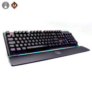 TECLADO J&R MULTIMEDIA GAMER PRO MECANICO REAPER RGB TGMJR-013 CUBIERTA EN ALUMINIO