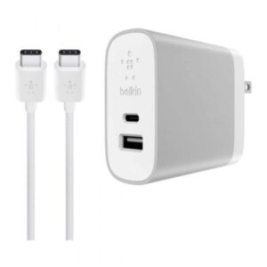 CARGADOR BELKIN USB-C 45W + CABLE USB-C GRIS