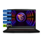 PORTATIL MSI THIN GF63 12UCX – INTEL CORE I7 12650H – 8GB RAM – 512GB SSD – 15P – NVIDIA® GeForce RTX 2050, GDDR6 4GB