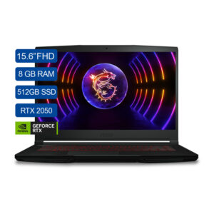 PORTATIL MSI THIN GF63 12UCX – INTEL CORE I7 12650H – 8GB RAM – 512GB SSD – 15P – NVIDIA® GeForce RTX 2050, GDDR6 4GB