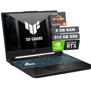 PORTATIL ASUS | AMD RYZEN 5 7535HS | 512G SSD PCIE | 8GB DDR5 | RTX 2050 4GB | 15.6" FHD | FA506NF-HN004