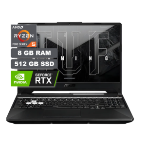 PORTATIL ASUS | RYZEN 5 7535HS | 8GB DDR5 | 512GB SSD NVME | RTX 3050 4GB | 15.6" FHD 144 Hz | ASUS FA506NC-HN006