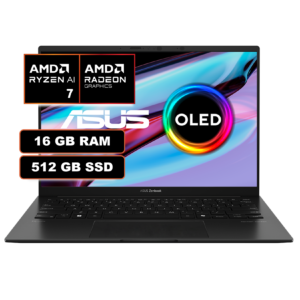PORTATIL ASUS | AMD RYZEN 7 8840HS | 1TB SSD M.2 NVME | 16GB LPDDR5X | 14" FHD OLED | ASUS UM3406HA-QL179