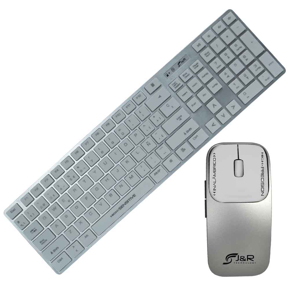 COMBO J&R CTMOJR-009 USB TIPO MAC ERGONOMICO LIGERO