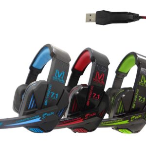 DIADEMA J&R 025.-MV GAMING CON VIBRACION SONIDO 7.1 CANALES