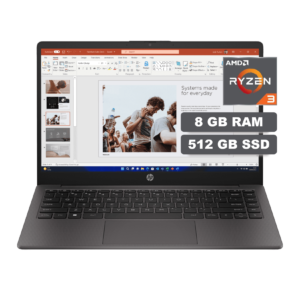 PORTATIL HP | RYZEN 3 7330U | 8GB RAM DDR4 | 512GB SSD | PANTALLA 14" | HP 245 G10