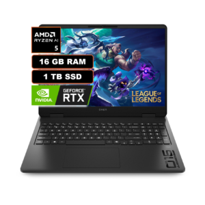 PORTATIL HP OMEN | AMD RYZEN AI 5 340 | 1 TB SSD | 16GB RAM DDR5 | RTX 5050 8GB | PANTALLA 16" IPS 2K | HP OMEN 16-AP0000LA