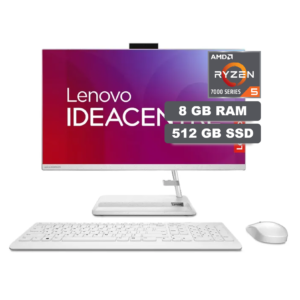 TODO EN UNO LENOVO | RYZEN 5 7530U | 512GB SSD | 8GB RAM | 23.8" FHD | LENOVO IDEACENTRE 3 AIO 24ALC6