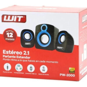 SOLO POR EL DIA SIN IVA – PARLANTE UNITEC PC 2.1 6W PW-2000 WIT