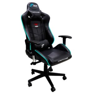 SILLA GAMER | ERGONOMICA CON ILUMINACION RGB | J&R SGJR-004