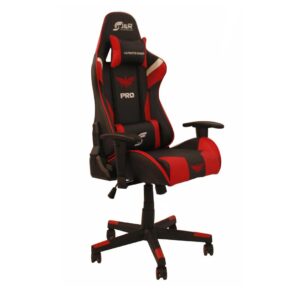 SILLA J&R GAMER ROJA SGJR-002 ERGONOMICA CON DISEÑOR EXCLUSIVO
