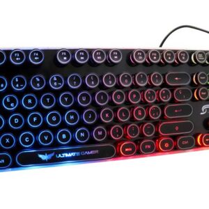 TECLADO J&R MULTIMEDIA GAMER GLASS EDITION TGMJR-010