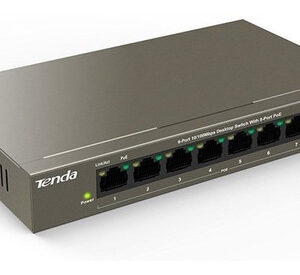 Switch POE, 9 puertos, entrelaza corriente con los datos 10/100