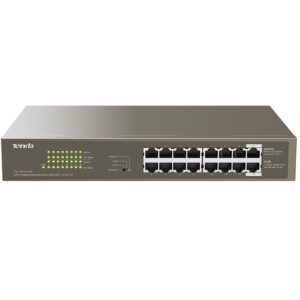 Switch POE, 12 puertos, entrelaza corriente con los datos 10/100