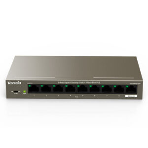 Switch POE, 9 puertos, entrelaza corriente con los datos, 10/100/1000